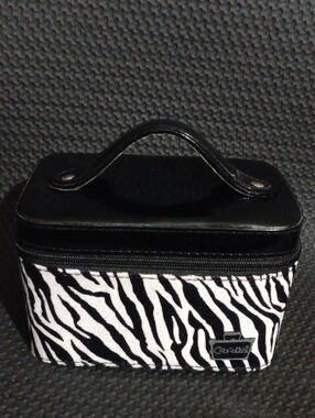 Caboodles Zebra Print Cosmetic Case in Black & White